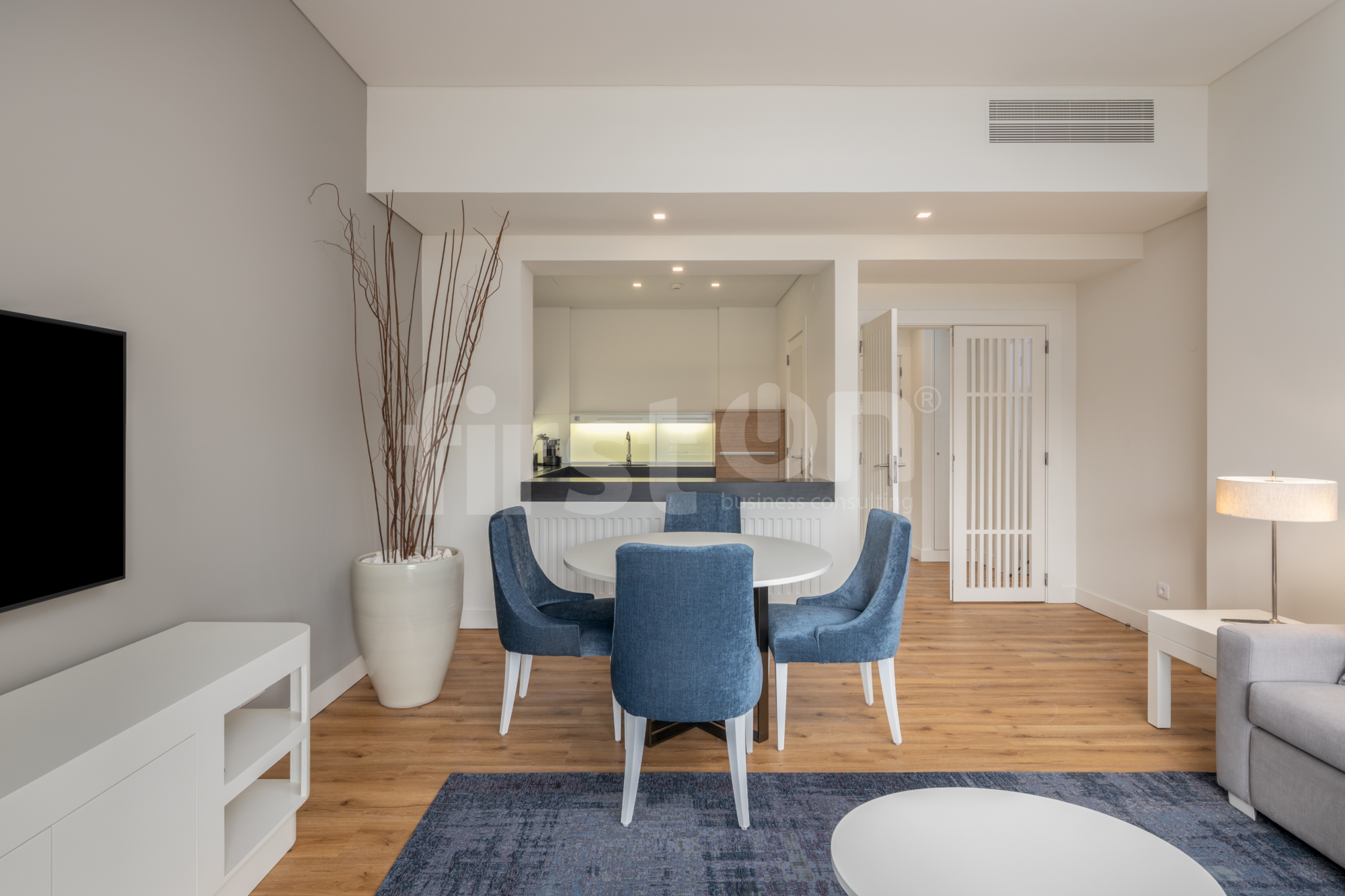 Bloco B T1_Sala-Kitchen01 Apartamento T1, Cascais – Quinta da Marinha (B640)